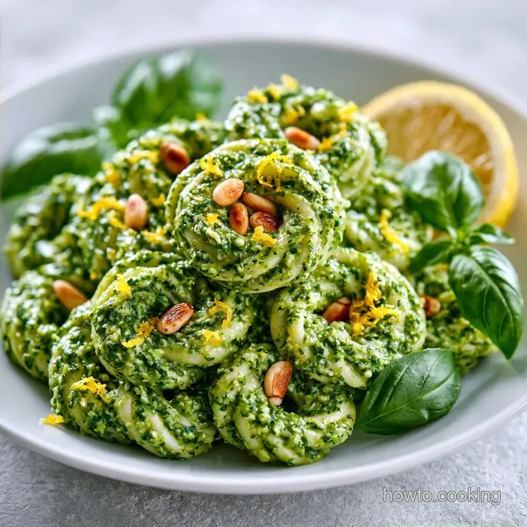 Zesty Lemon Basil Pesto Pasta