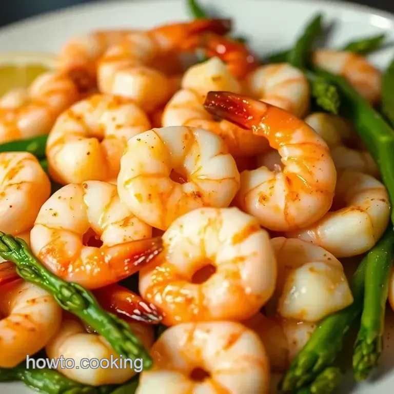 Lemon Garlic Butter Shrimp with Asparagus