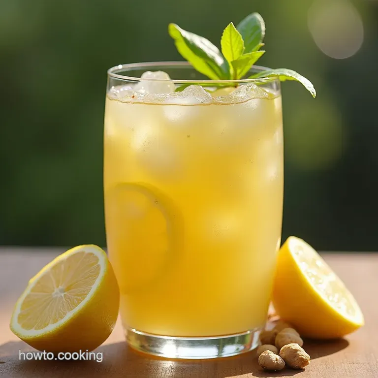 The Zen Garden Cooler Bright Lemon Ginger Iced Green Tea