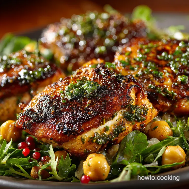 Lemon Herb Chicken Chickpea Power Salad