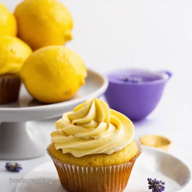 Lemon & Lavender Dream Cupcakes with Honey Buttercream