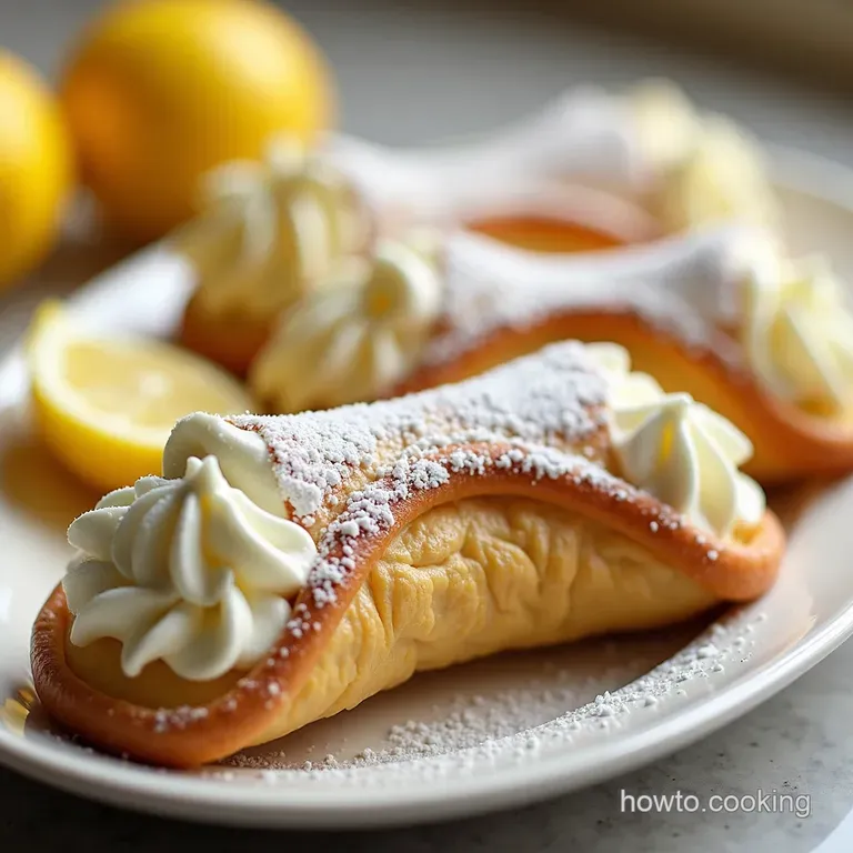 Lemon Meringue Pie Cannoli A Slice of Sunshine in Every Bite