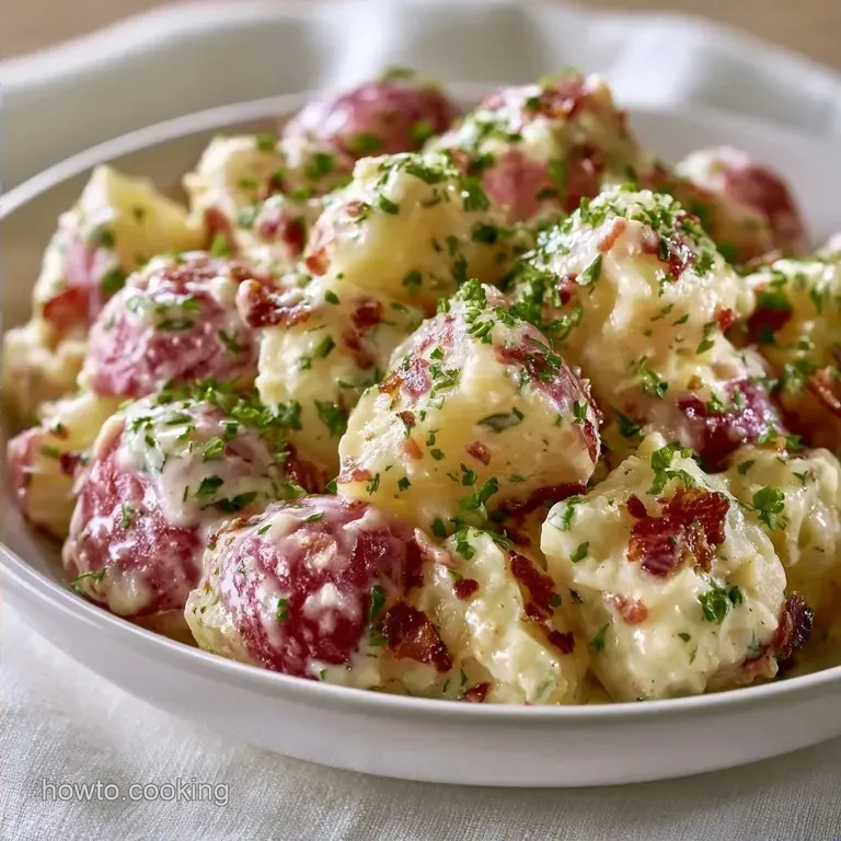 Loaded Red Skin Potato Salad: Creamy and Smoky