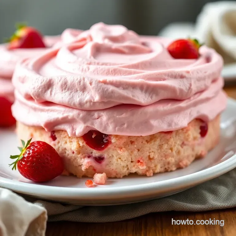 Luscious Strawberry Dream Frosting presentation