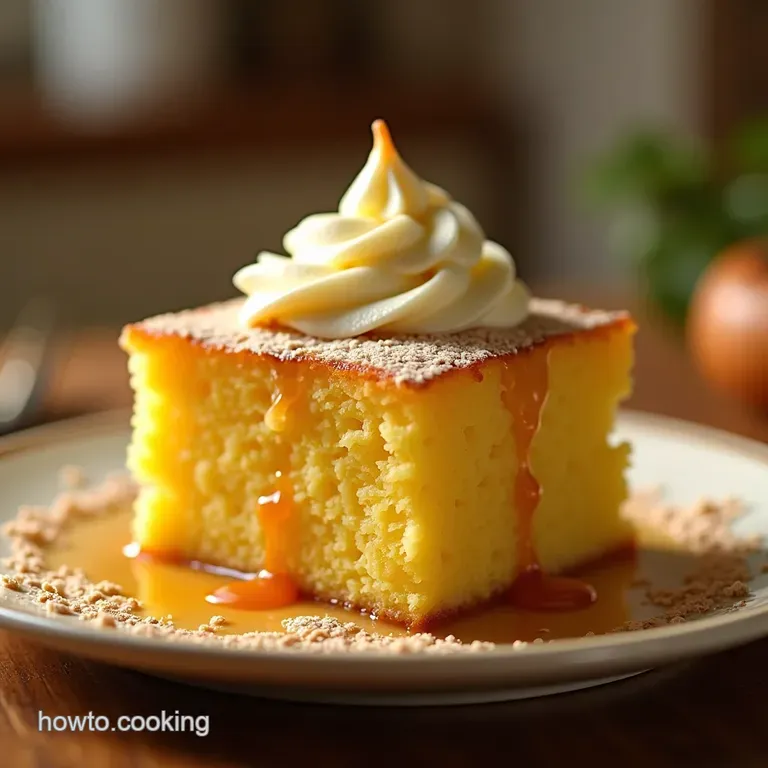 Tropical Treasure Ultimate Cassava Cake with Creamy Macapuno Swirl presentation