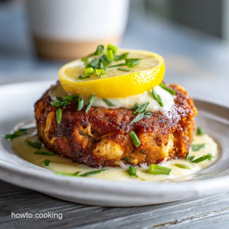Mahogany-Crust Crab Cakes with Lemon Butter Sauce