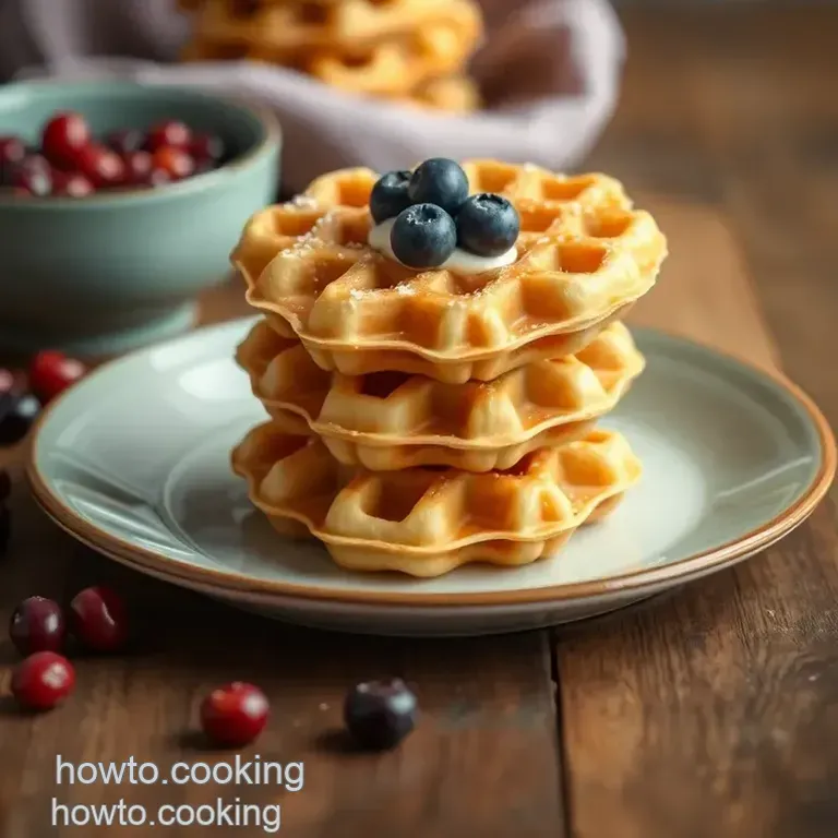 Quick & Delicious Belgian Waffle Cookies presentation