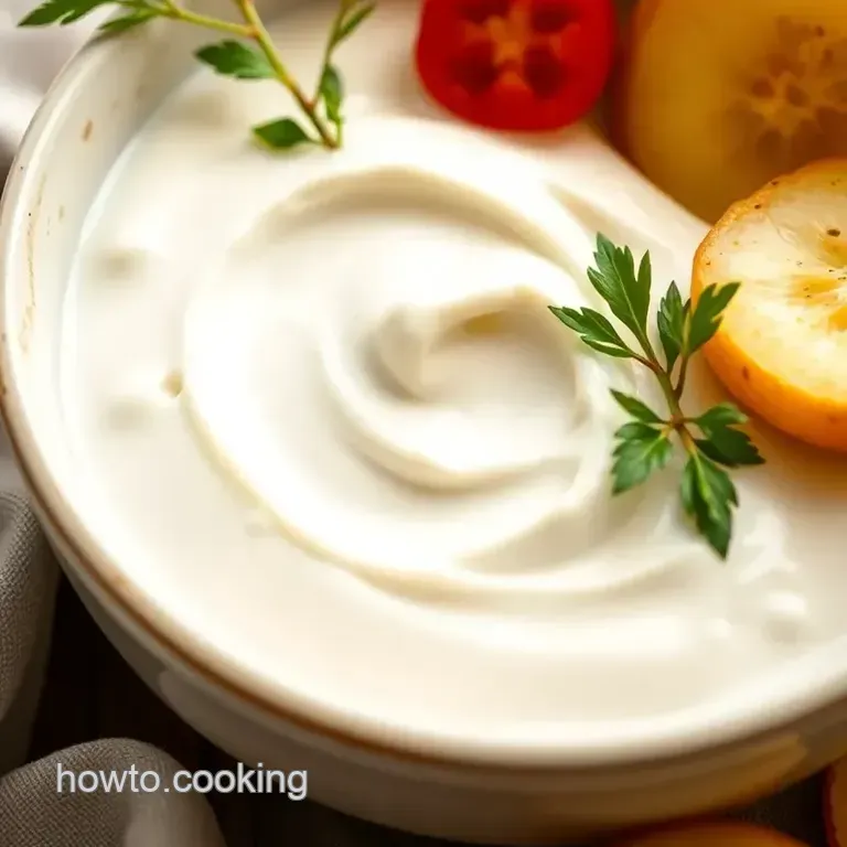 Quick and Creamy Homemade Sour Cream: Simple & Fresh! presentation