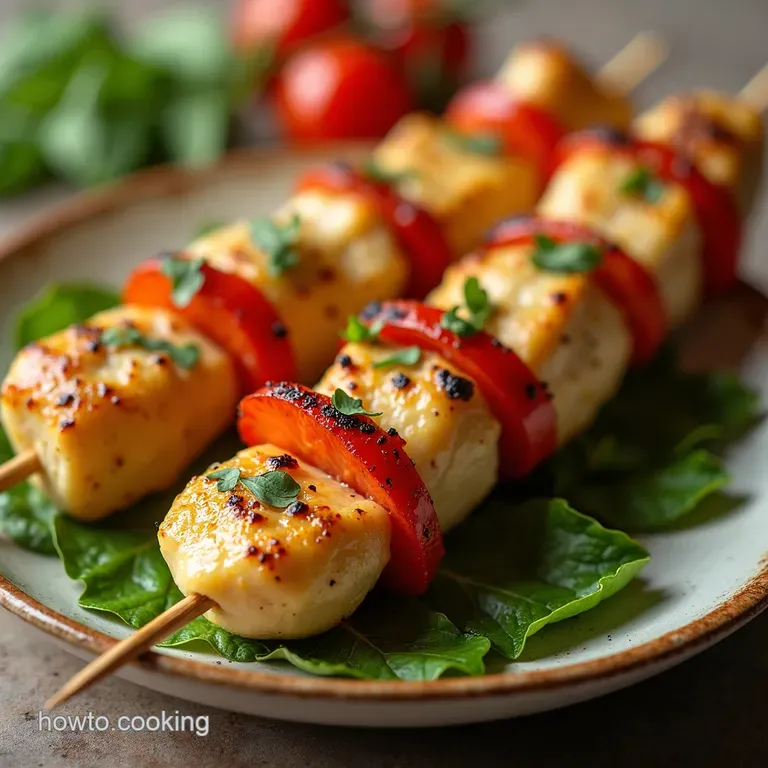 Mediterranean Grilled Chicken Skewers with LemonHerb Marinade