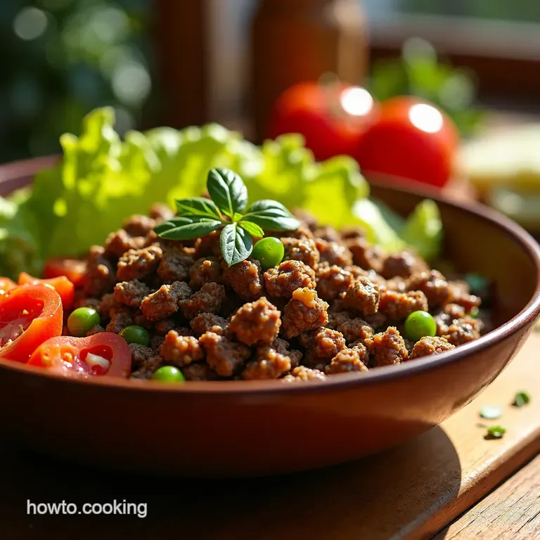 Mediterranean Ground Beef Quinoa Bowls presentation