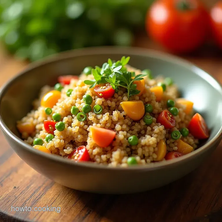 Mediterranean Quinoa Salad Sunshine in a Bowl presentation