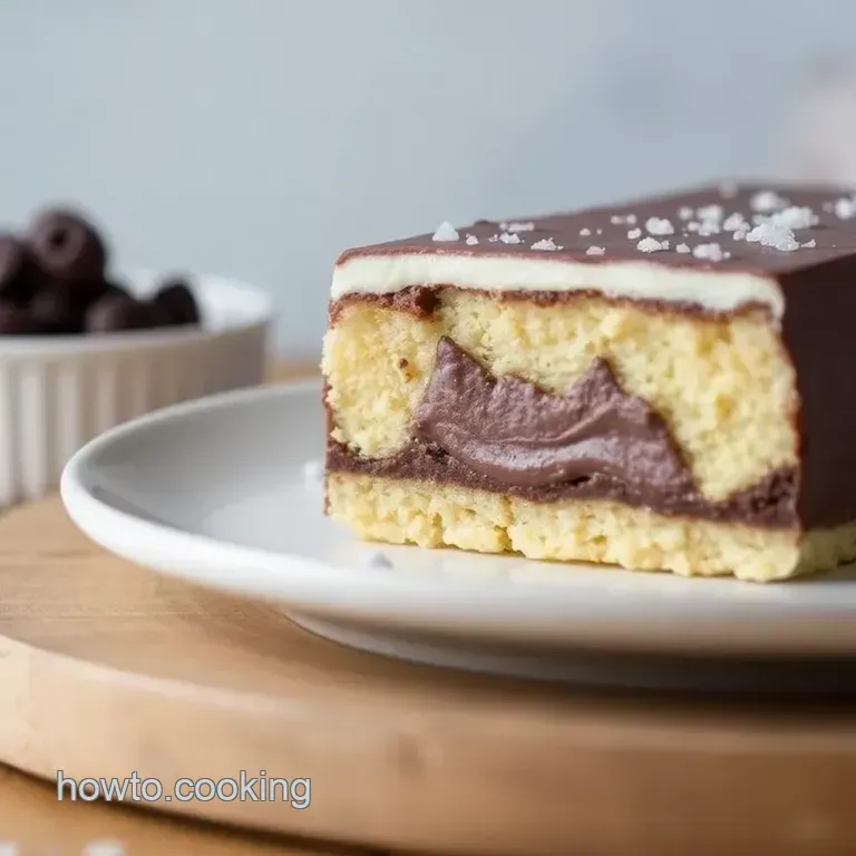 Melted Dark Chocolate Bar with Kataifi Fill presentation