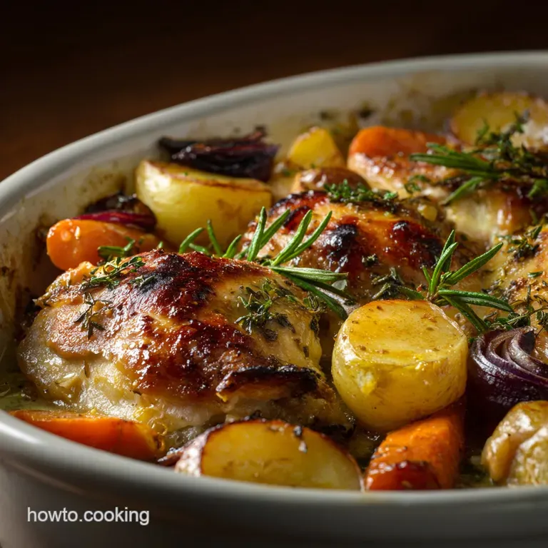 The OnePan Wonder Smoky Mesquite Chicken and Root Vegetable Bake