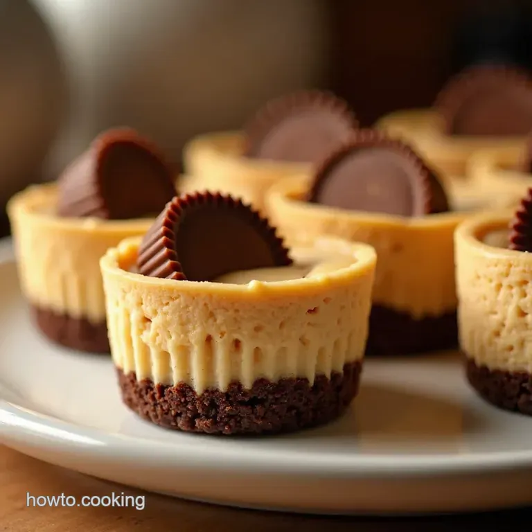 Mini Peanut Butter Cup Cheesecakes a Reeses Revelation presentation