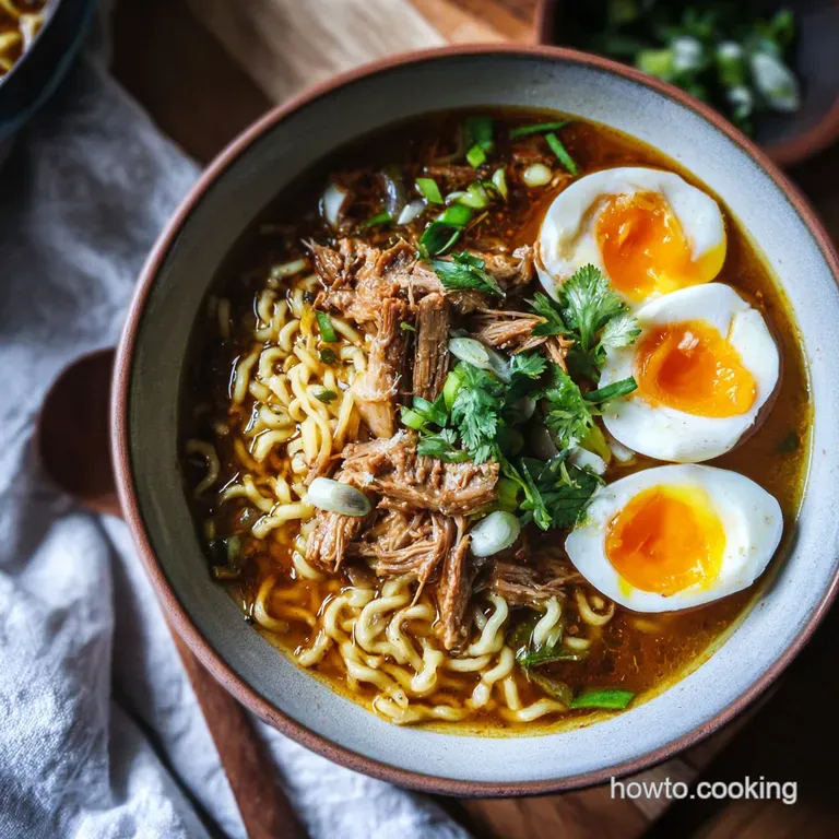 Ramen Recipe with Miso and Soft Boiled Egg