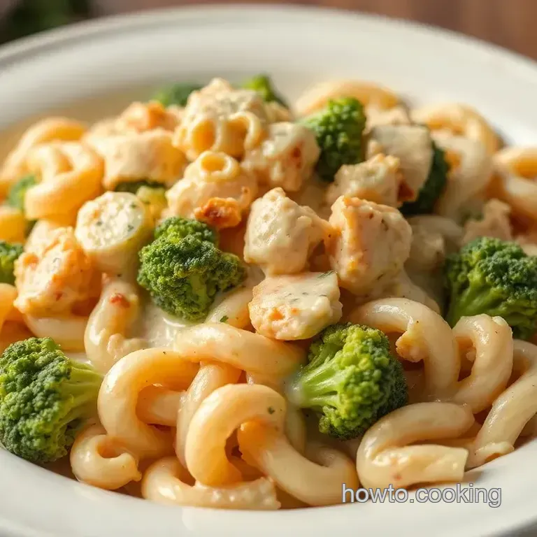 Creamy Chicken Broccoli Pasta Salad