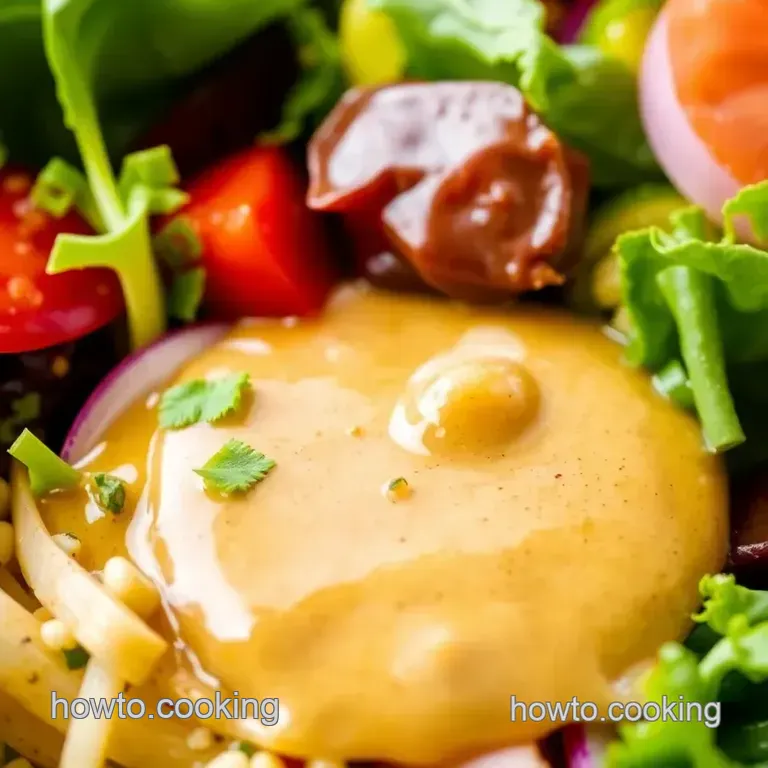 New Orleans Soaked Salad Dressing presentation