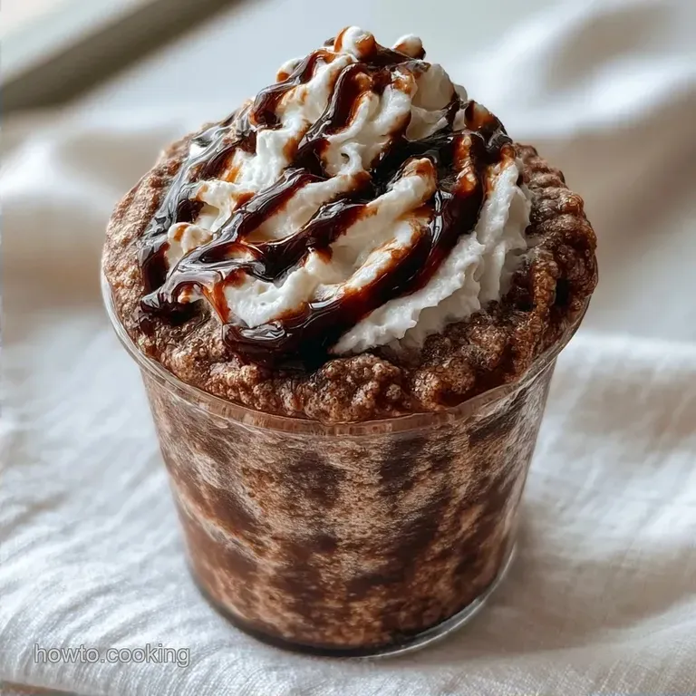Mocha Coffee Slushie with Chocolate Syrup