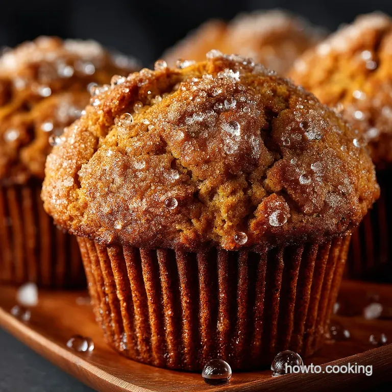 Ultimate SuperMoist Pumpkin Spice Muffins with Crunchy Turbinado Topping