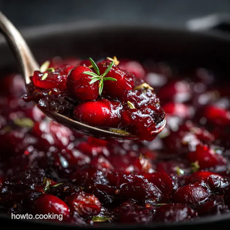Christmas Cranberry Sauce: the Ultimate Mulled Recipe with Festive Spice presentation