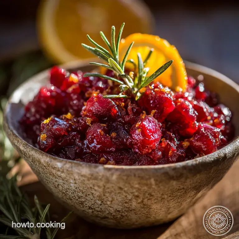 Vintage Fresh Cranberry Orange Relish: Mums Classic Coarse-Grind Recipe presentation