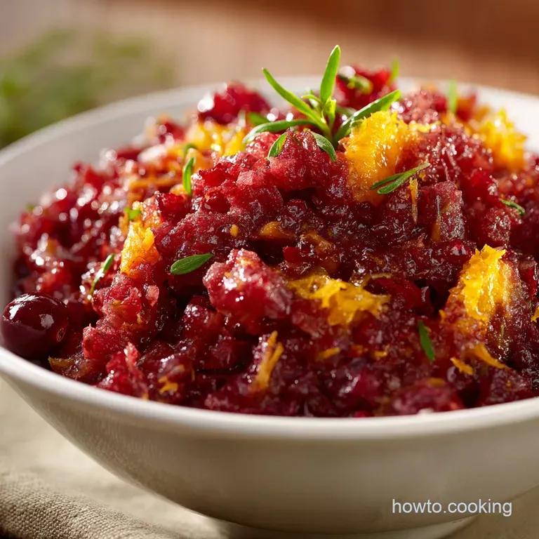 Vintage Fresh Cranberry Orange Relish: Mums Classic Coarse-Grind Recipe