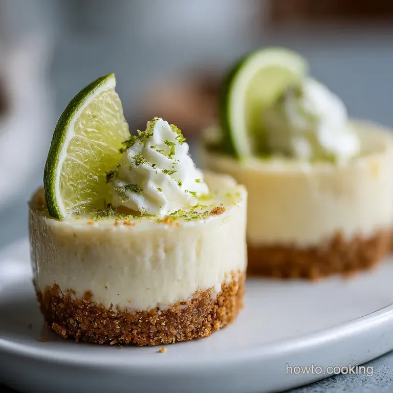 Heavenly No Bake Mini Key Lime Pie with Graham Cracker Crust