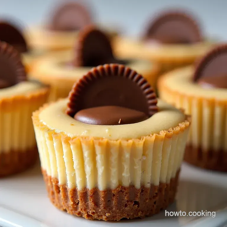 No Fuss Decadent Peanut Butter Cup Mini Cheesecakes Baked Beautiful
