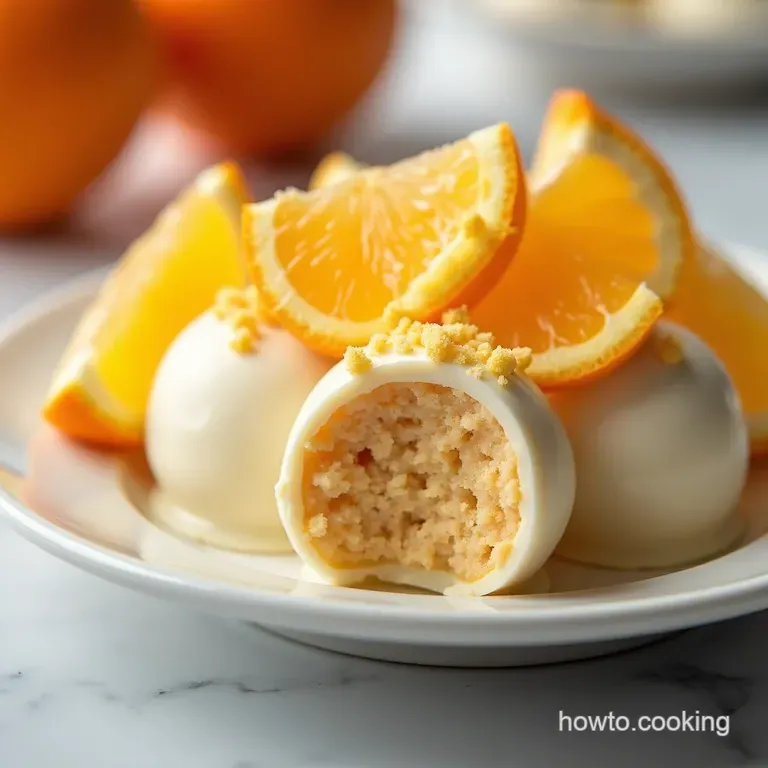 Sunshine in a Bite NoBake Orange Creamsicle Truffles
