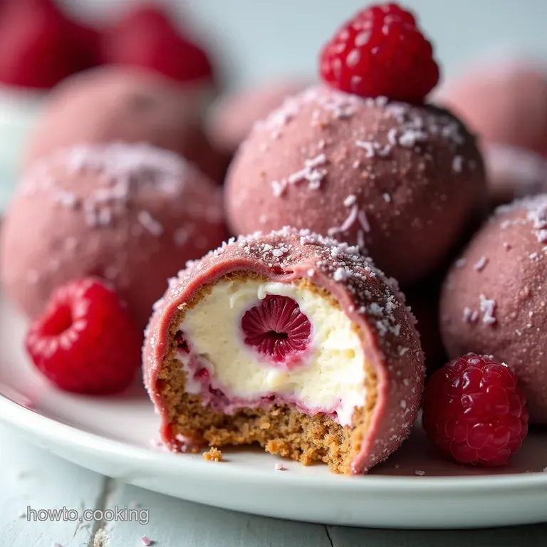 NoBake Raspberry Cheesecake Truffles Recipe Easy Dessert