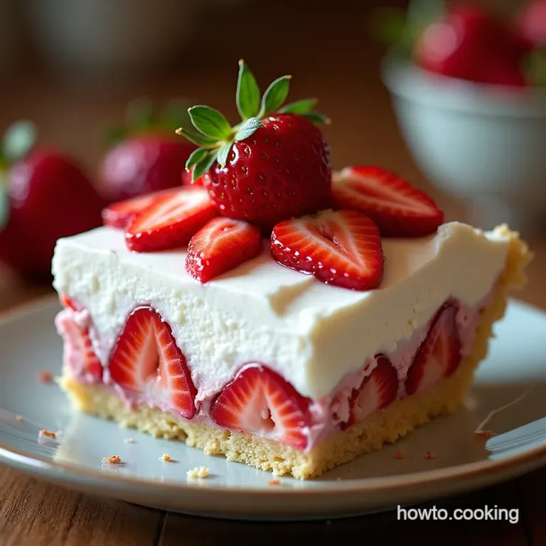 The Ultimate Nobake Strawberry Dream Cream Pie Effortless Elegance presentation