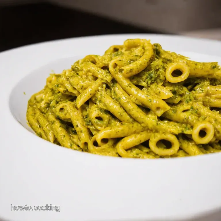 Nonnos Sunkissed Sicilian Pesto Pasta presentation