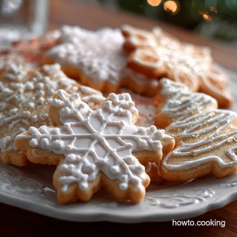 Cut out Christmas Sugar Cookies the Queens Standard Nospread Recipe presentation