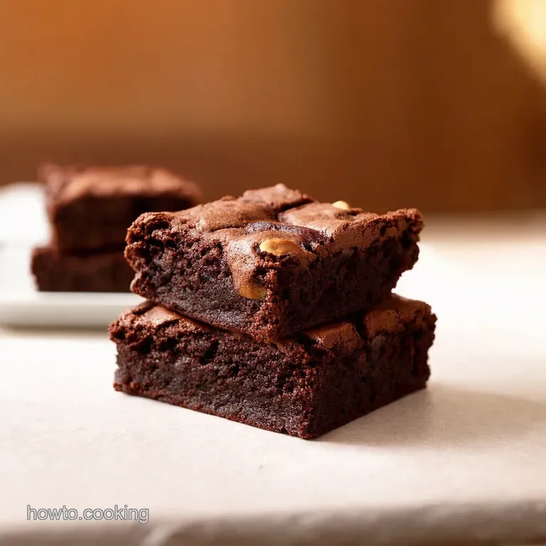 Nutella Swirl Brownies presentation