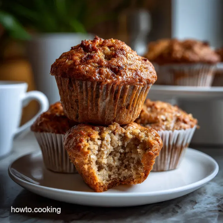 The Ultimate 30 Minute Oaty Banana Muffins presentation