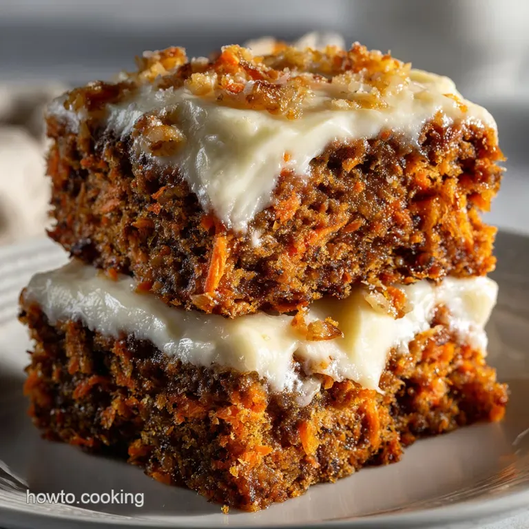 Carrot Cake Bars: Brilliant One-Pan Recipe presentation
