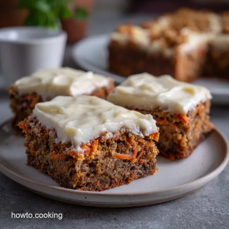 Carrot Cake Bars: Easy One-Pan Recipe with Zesty Frosting