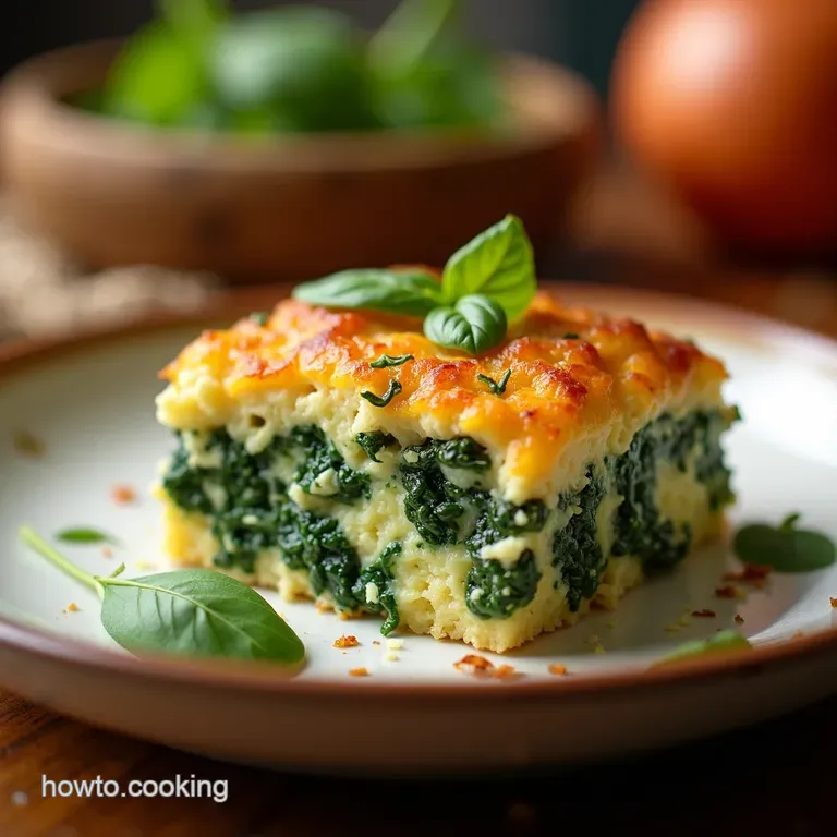Opa Creamy Spinach and Feta Casserole presentation