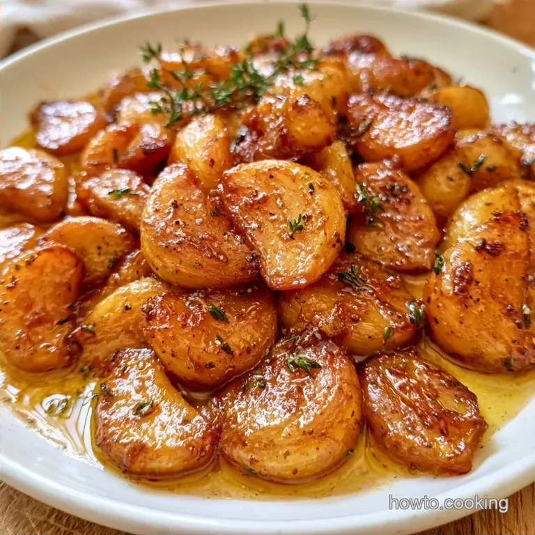 OvenRoasted Garlic Confit with Fresh Thyme