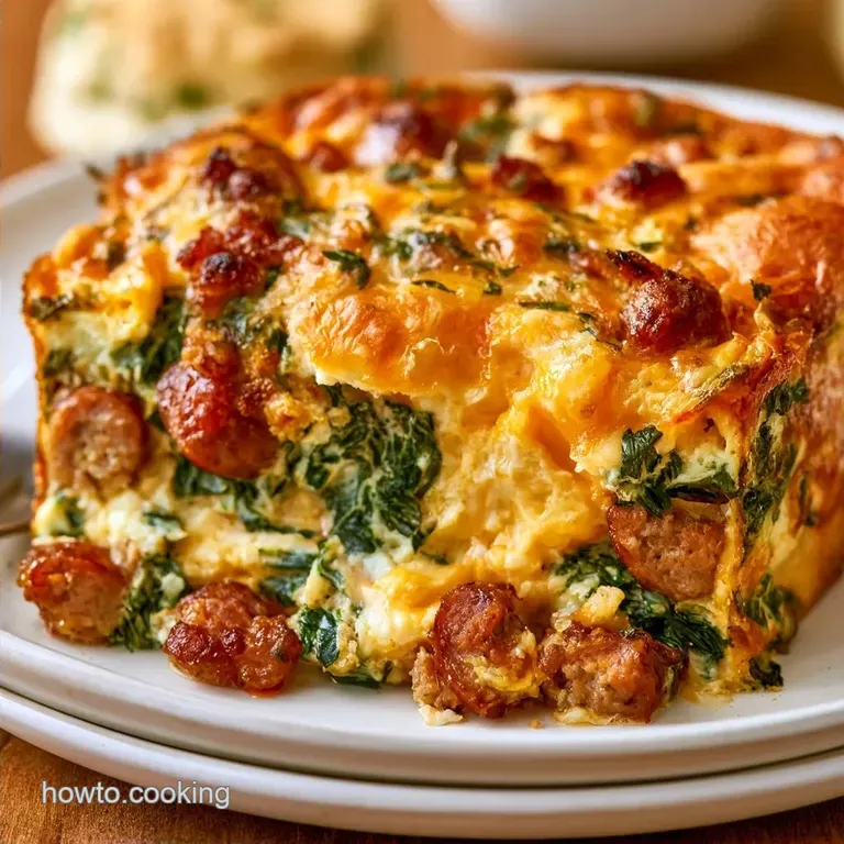 Overnight Holiday Casserole with Herbed Biscuits