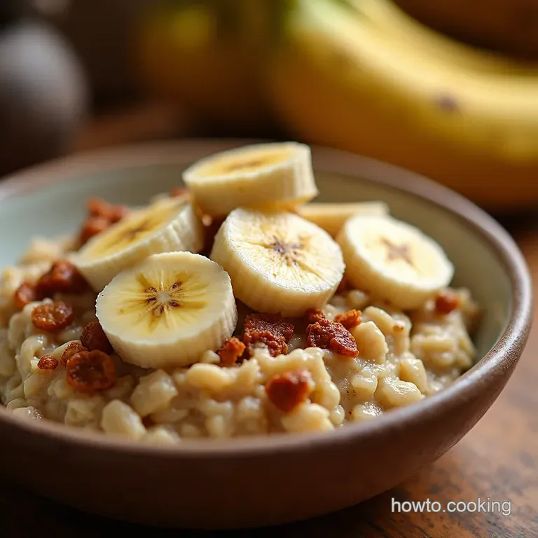 Paleo Banana Oatmeal Porridge presentation