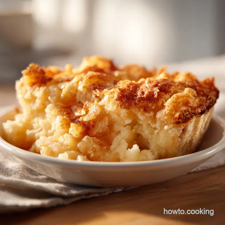 A rustic slice of crispy potato pie, golden with tender layers, presented artfully.