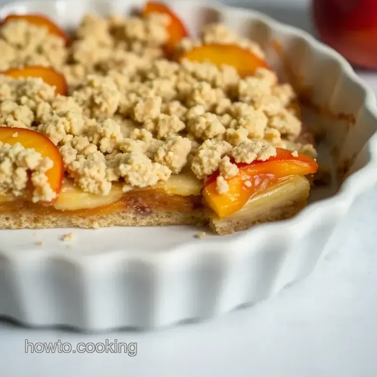Peachy Keen Cinnamon Crumble Bars presentation