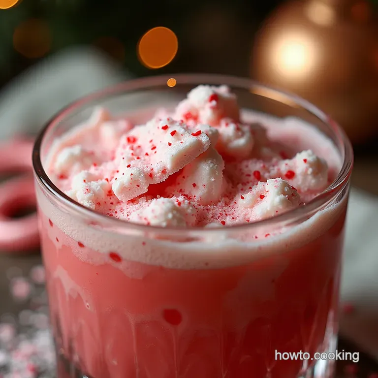 The Ultimate Peppermint Bark Blizzard Punch presentation