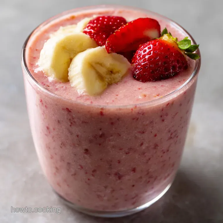 Strawberry Banana Smoothie: Silky Smooth Texture presentation