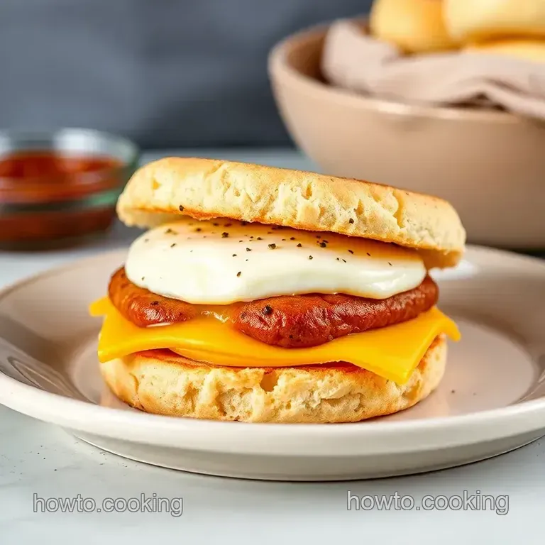 Perfectly Cooked Jimmy Dean Breakfast Sandwiches presentation