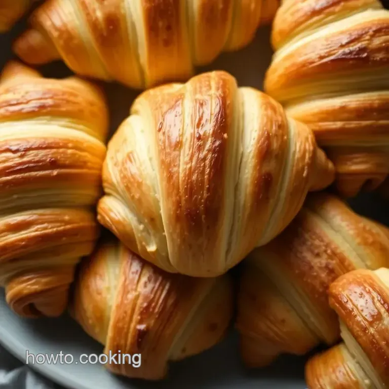 Perfectly Flaky Croissants: a French Classic presentation