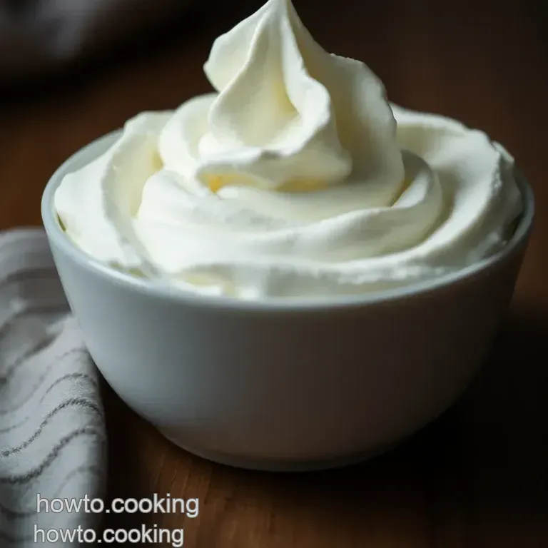 Perfectly Fluffy Homemade Whipped Cream presentation