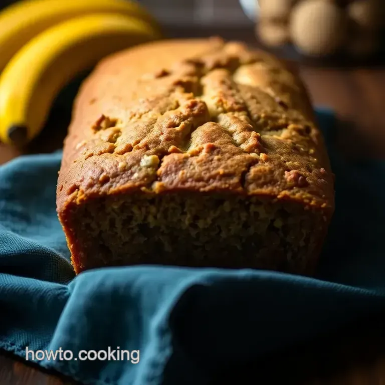Perfectly Moist Banana Bread with 2 Ripe Bananas presentation