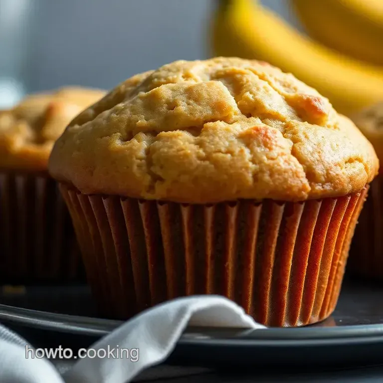 Perfectly Soft &amp Easy Banana Muffins presentation